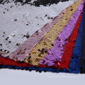 Fashion Multicolor Textiles Réversibles Fabrics de tissu en mailles or avec des paillettes Tissu de robe de mariée
